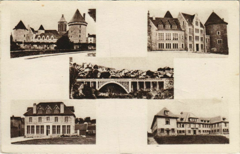 Carte postale ancienne Bourganeuf Scenes à Bourganeuf