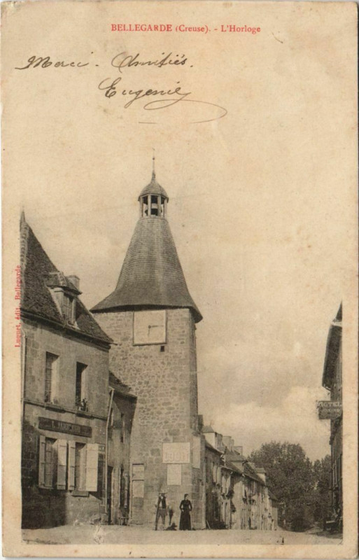 Carte postale ancienne Bellegarde L'Horloge