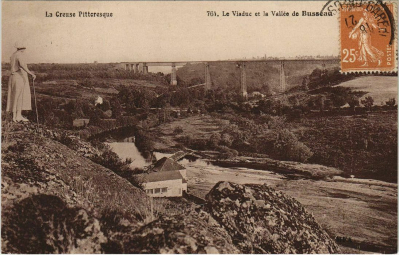 Carte postale ancienne Le Viaduc et la Vallee de Busseau