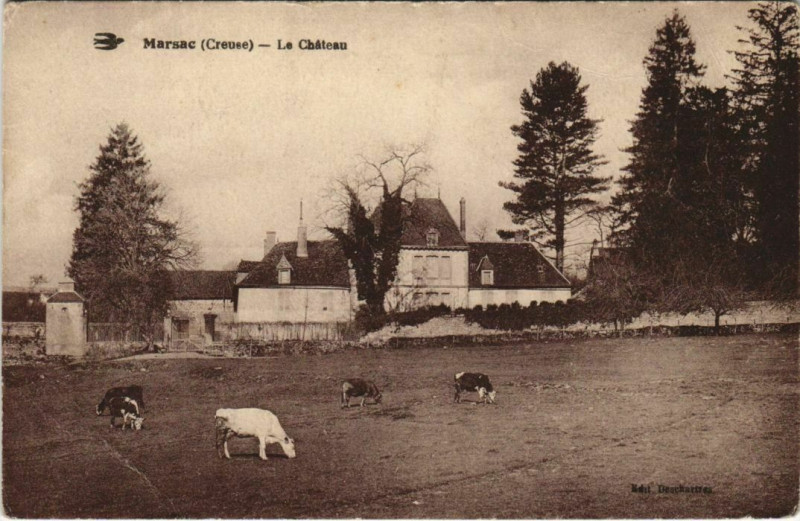 Carte postale ancienne Marsac Le Chateau à Ars