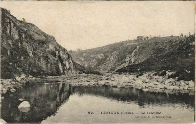 Carte postale ancienne Crozant La Creuse à Crozant