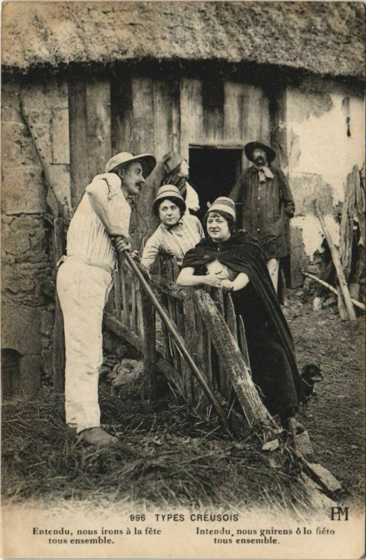 Carte postale ancienne Types Creusois
