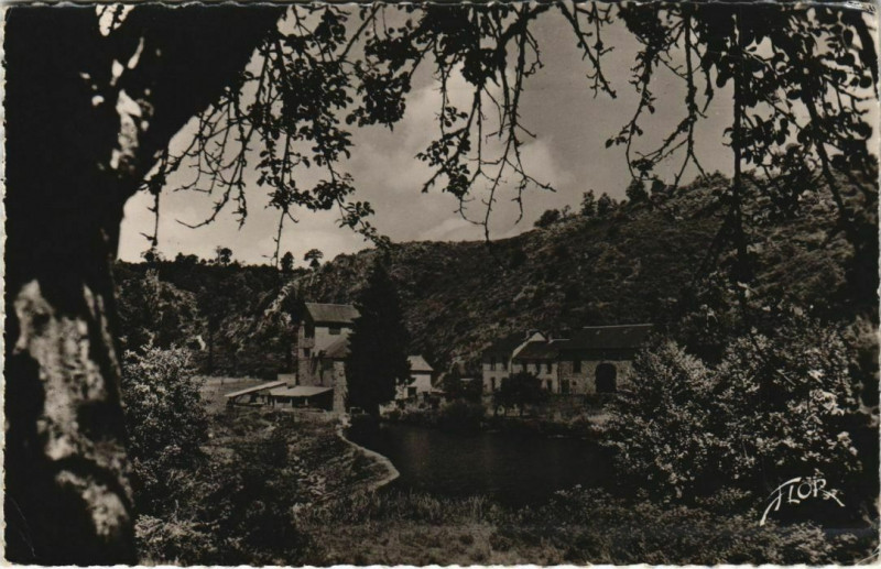 Carte postale ancienne Busseau-sur-Creuse Le Moulin de la Roche Etroite