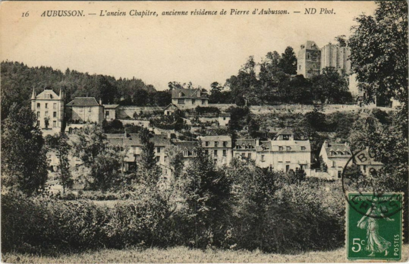 Carte postale ancienne Aubusson L'Ancien Chapitre à Aubusson