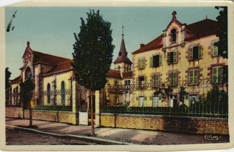 Carte postale ancienne Gueret Salle des Fetes