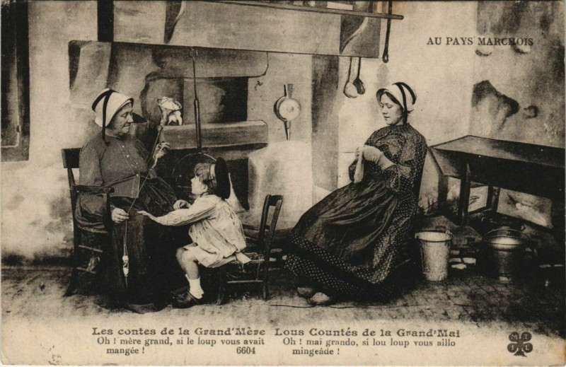 Carte postale ancienne Au Pays Marchois - Types