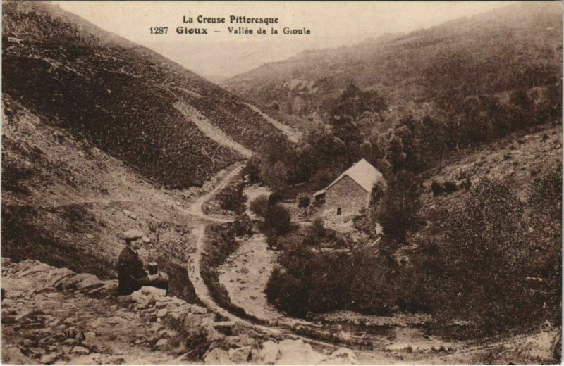Carte postale ancienne Gioux Vallee de la Gioule à Gioux