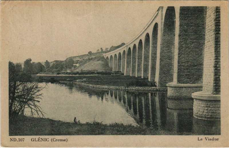 Carte postale ancienne Glenic Le Viaduc