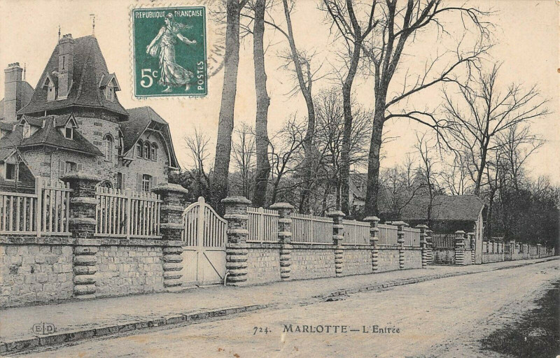 Carte postale ancienne Marlotte L'Entree