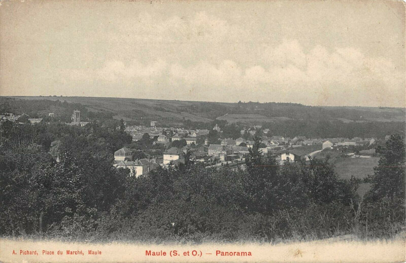 Carte postale ancienne Maule Panorama à Maule