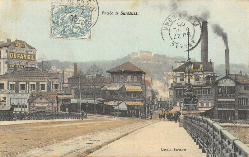 Carte postale ancienne Entree De Suresnes à Suresnes
