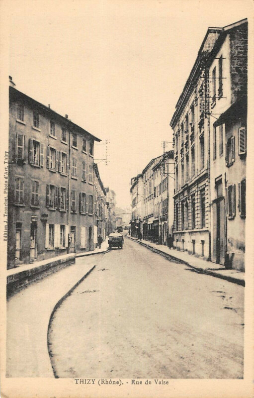 Carte postale ancienne Thizy Rue De Vaise