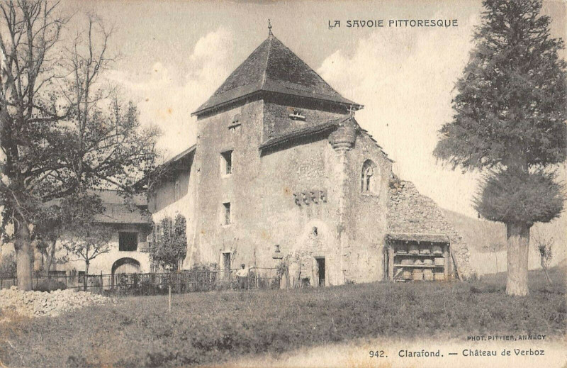 Carte postale ancienne Clarafond Chateau De Verboz