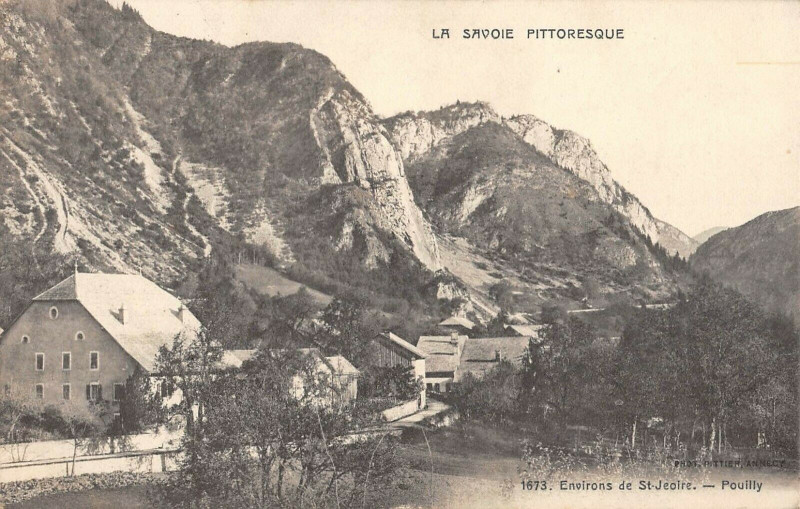 Carte postale ancienne Environs De Saint Jeoire Pouilly à Saint-Jeoire