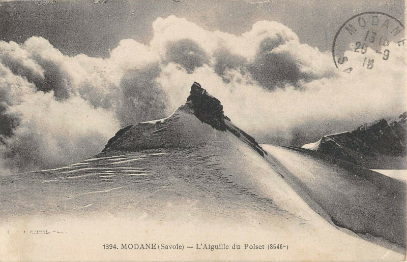 Carte postale ancienne Savoie Modane Aiguille Du Polset à Modane