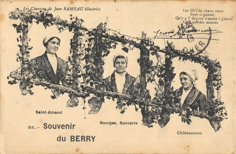Carte postale ancienne Souvenir Du Berry