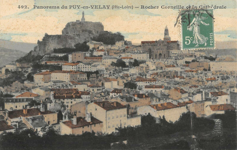 Carte postale ancienne Panorama Du Puy En Velay