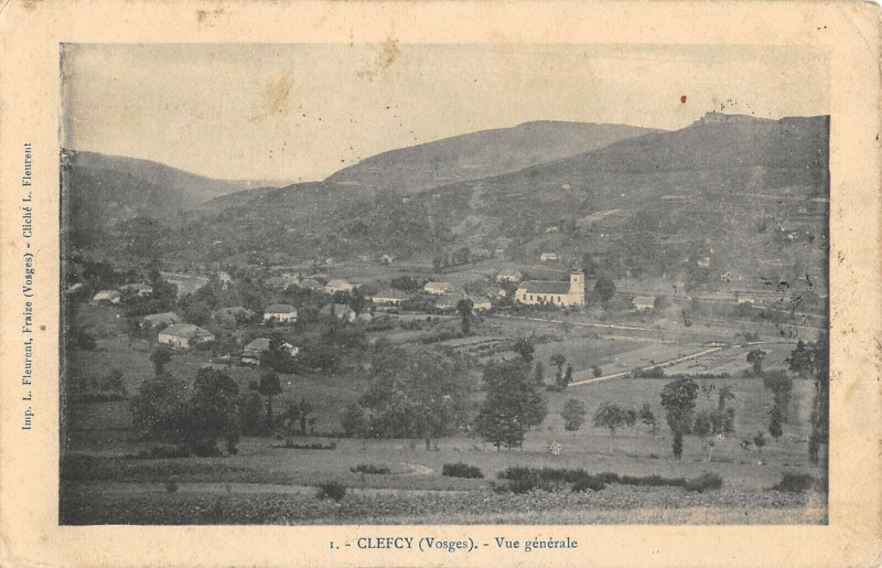 Carte postale ancienne Clefcy Vue Generale