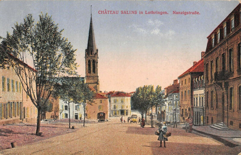 Carte postale ancienne Chateau Salins Nanzigstrasse