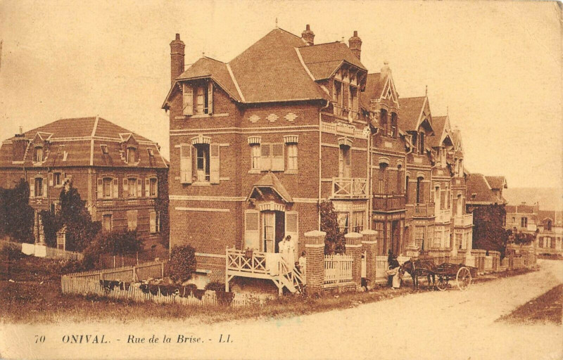 Carte postale ancienne 78 Onival Rue De La Brise à Rue
