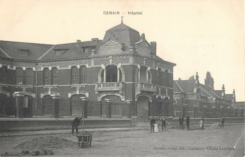 Carte postale ancienne Denain Hopital à Denain