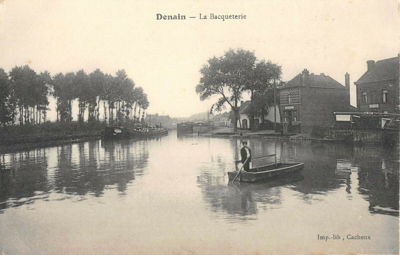 Carte postale ancienne Denain La Bacqueterie à Denain