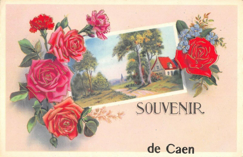 Carte postale ancienne Souvenir De Caen à Caen