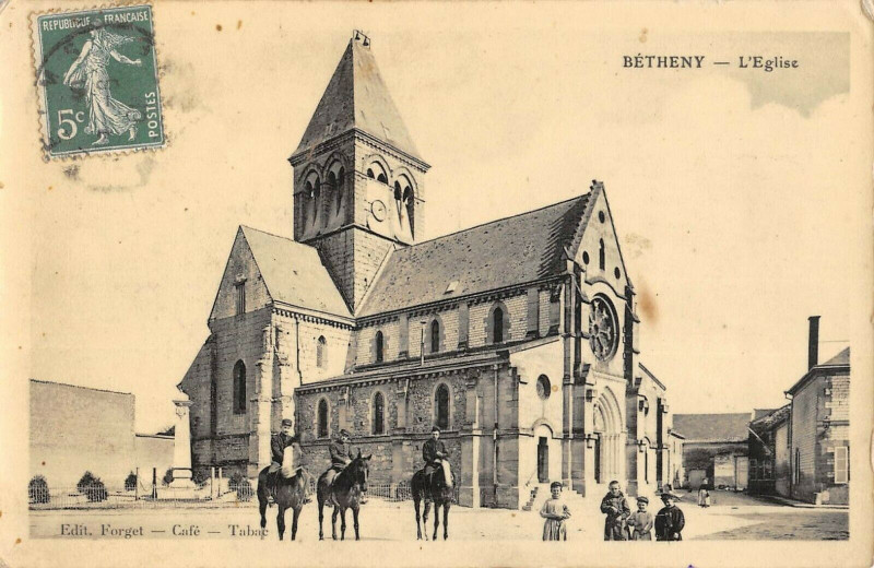Carte postale ancienne Betheny L'Eglise