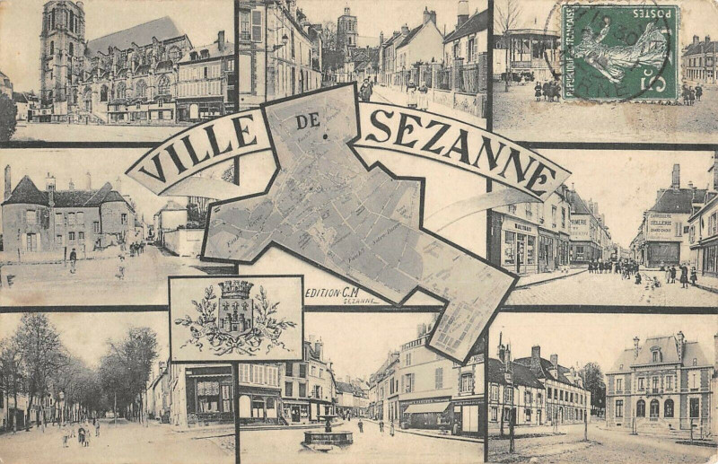 Carte postale ancienne Ville De Sezanne