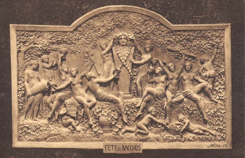 Carte postale ancienne Reims Champagne Pommery Greno Fete De Bacchus à Reims