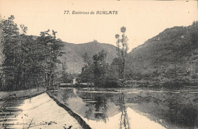Carte postale ancienne Environs De Burlats à Burlats