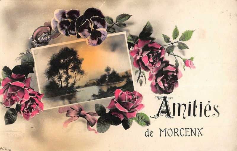 Carte postale ancienne Amities De Morcenx