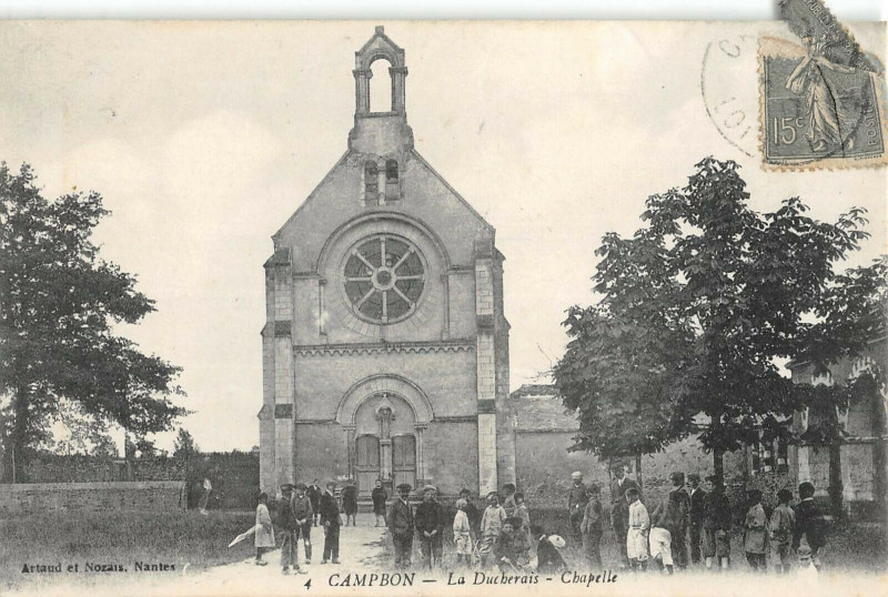 Carte postale ancienne Campbon La Ducherais Chapelle à Campbon