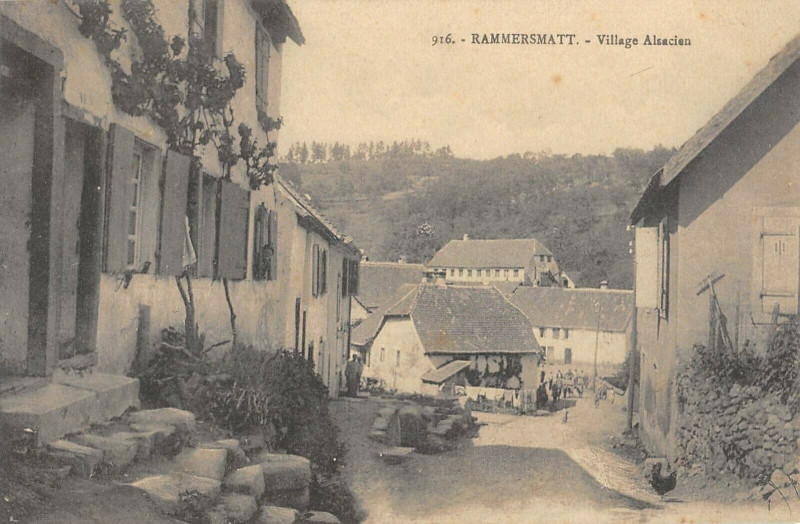 Carte postale ancienne Rammersmatt Village Alsacien à Rammersmatt