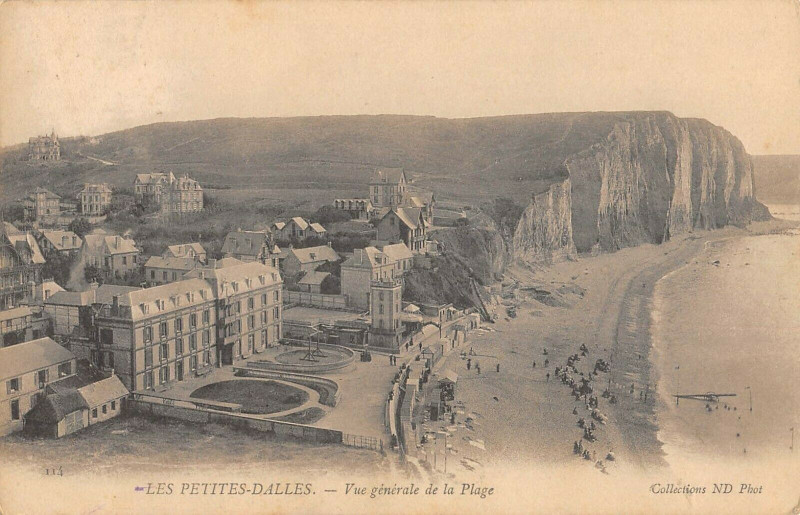 Carte postale ancienne Les Petitesdalles Vue Generale De Laplage
