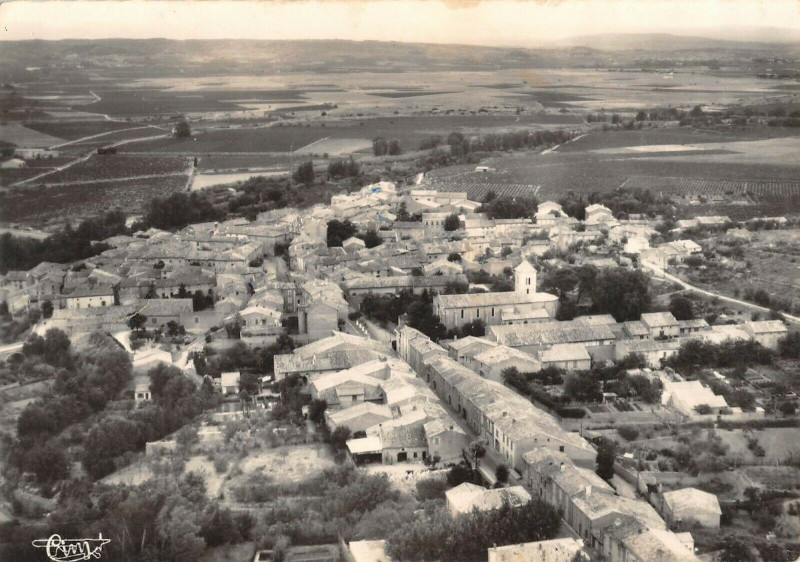 Carte postale ancienne Ferrals Corbieres Vue Generale Aerienne