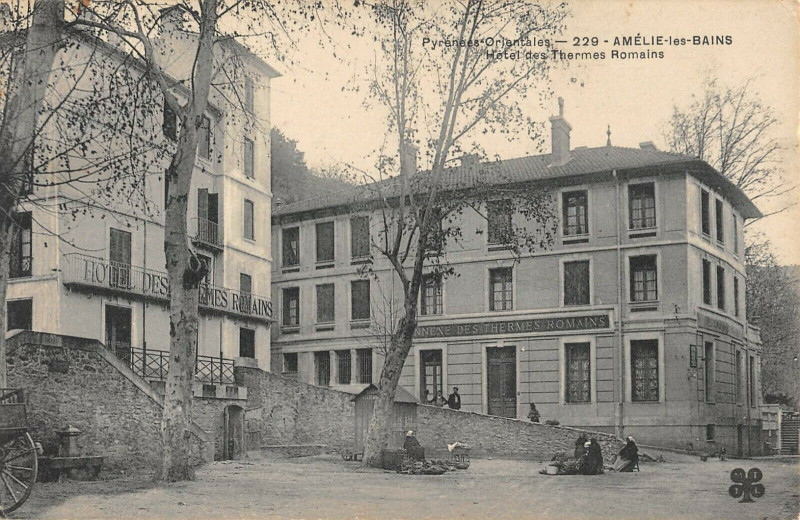 Carte postale ancienne Amelie Hotel Des Thermes Romains