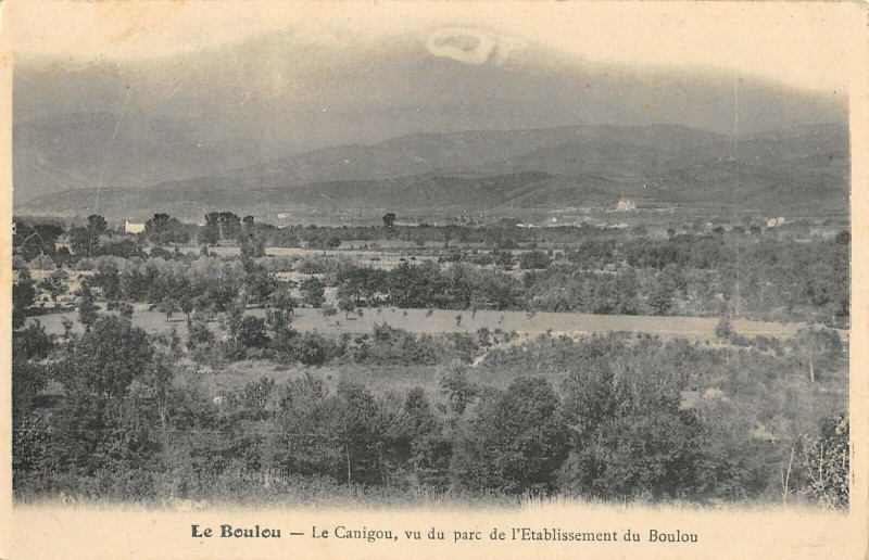 Carte postale ancienne Le Boulou Le Canigou Vu Du Parc De L'Etablissement Du Boulou au Boulou