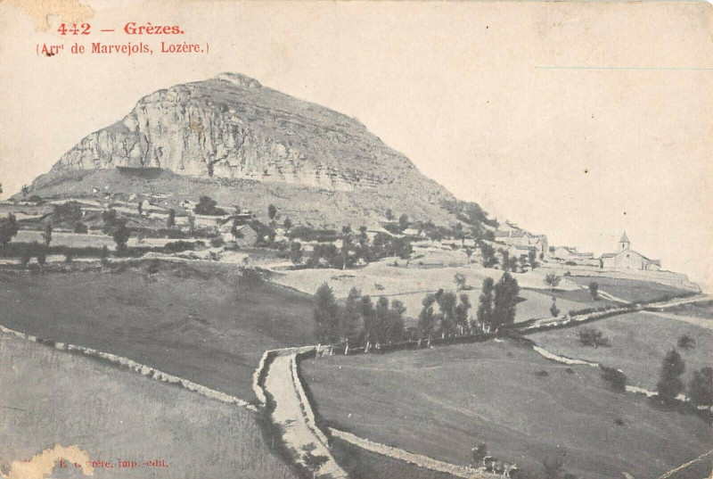 Carte postale ancienne Grezes Lozere