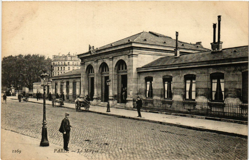 Carte postale ancienne Paris 4e La Morgue. à Paris 4e