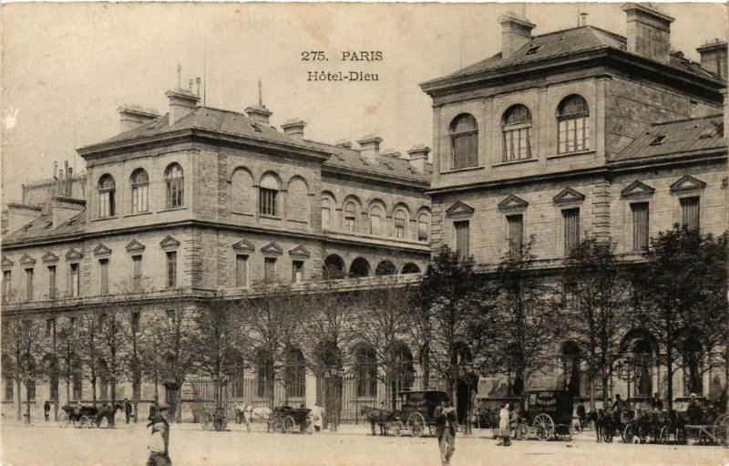 Carte postale ancienne Paris 4e Hotel-Dieu. à Paris 4e