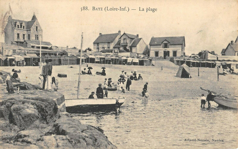 Carte postale ancienne Batz La Plage