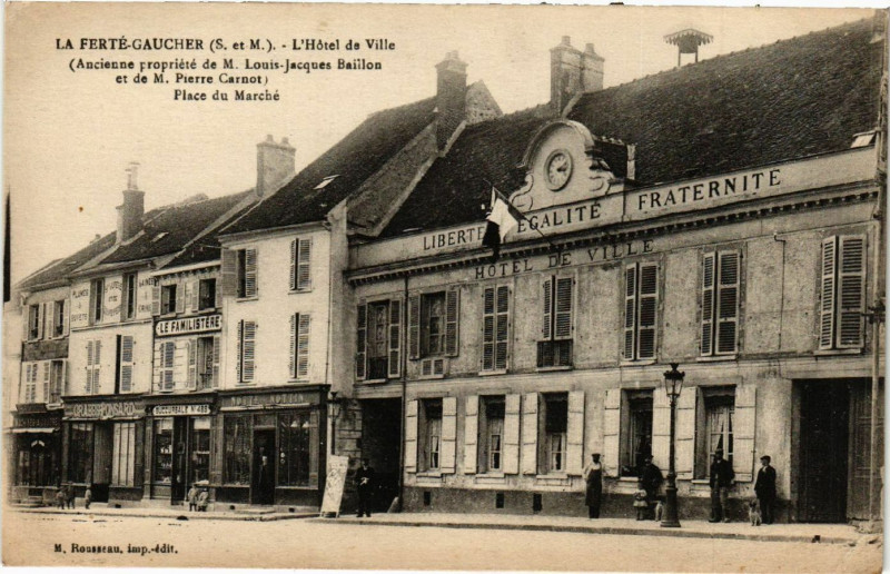 Carte postale ancienne La Ferte-Gaucher - L'Hotel de Ville à La Ferté-Gaucher