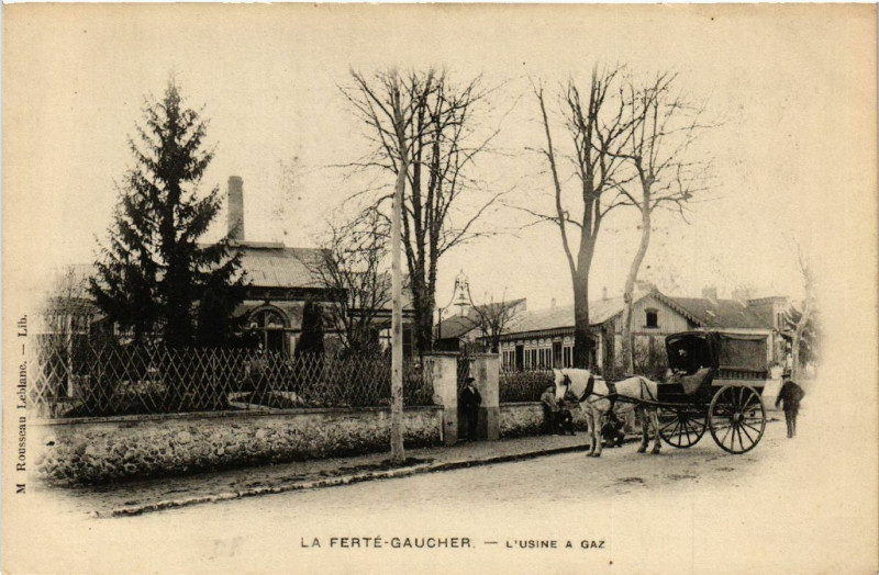Carte postale ancienne La Ferte-Gaucher - L'Usine a gaz à La Ferté-Gaucher