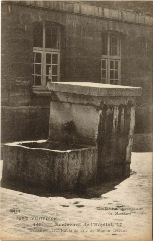 Carte postale ancienne Paris 13e 47, Bd de l'Hopital la Salpetriere à Paris 13e
