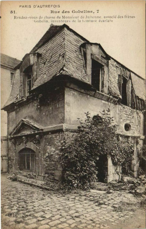 Carte postale ancienne Paris 13e 7, Rue des Gobelins à Paris 13e