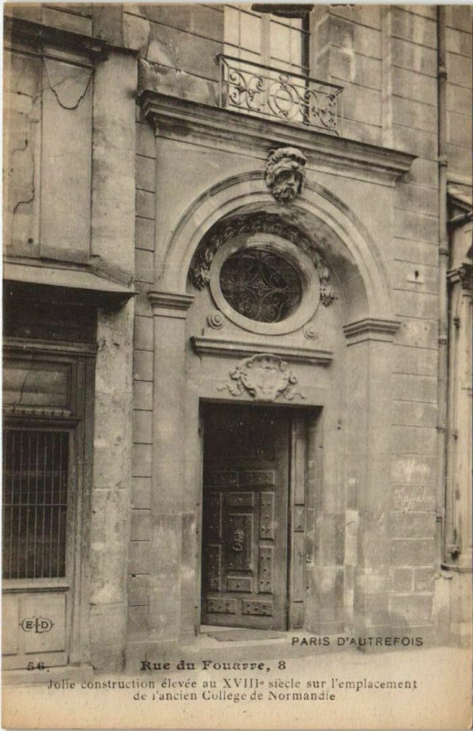 Carte postale ancienne Paris 5e 8, rue du Fouarre à Paris 5e