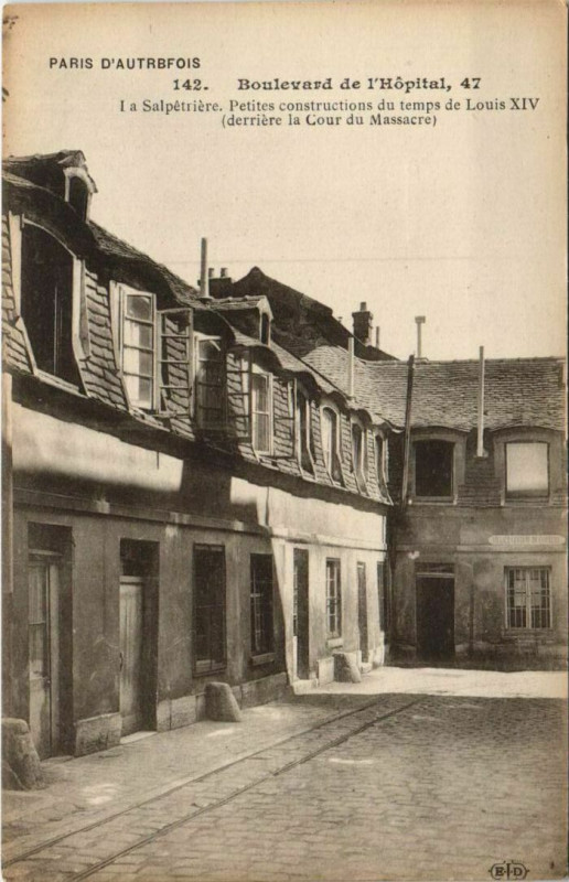 Carte postale ancienne Paris 13e 47, Bd de l'Hopital la Salpetriere à Paris 13e