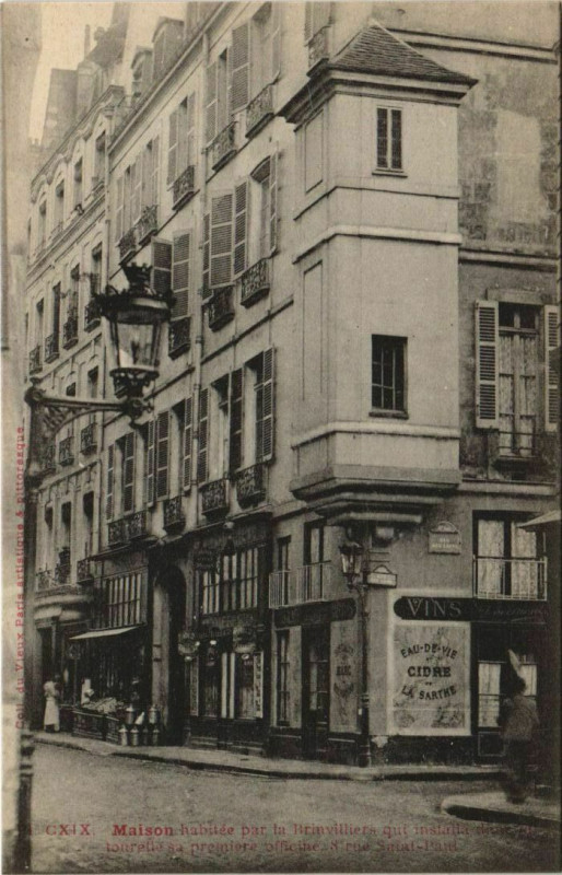 Carte postale ancienne Paris 4e 8, rue Saint-paul à Paris 4e