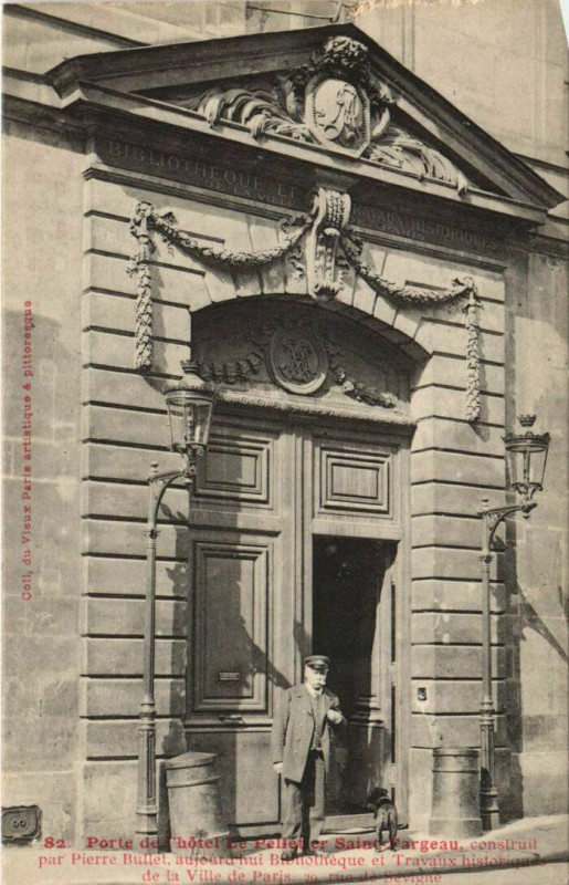 Carte postale ancienne Paris 4e 20, rue de Sévigné hotel le Pelletier à Paris 4e